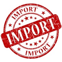 IMPORT red stamp